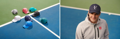 RF LOGO经典回归 优衣库携手罗杰·费德勒推出全新RF帽